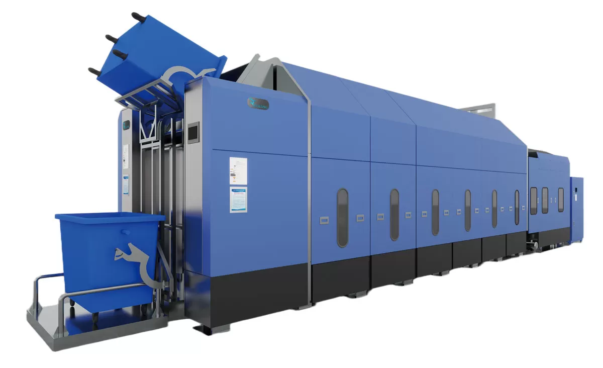 Tunnel washing machine